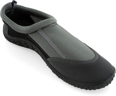 SEAC Splash: Шкарпетки для плавання та відпочинку на морі, пляжі та басейні (для дорослих та дітей), швидко сохнуть, сірі та чорні, 43 EU