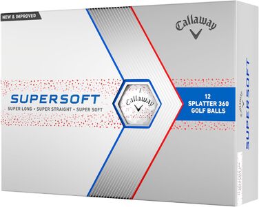 Гольф-м'ячі Callaway Supersoft 2023 - червоний, 12 шт.
