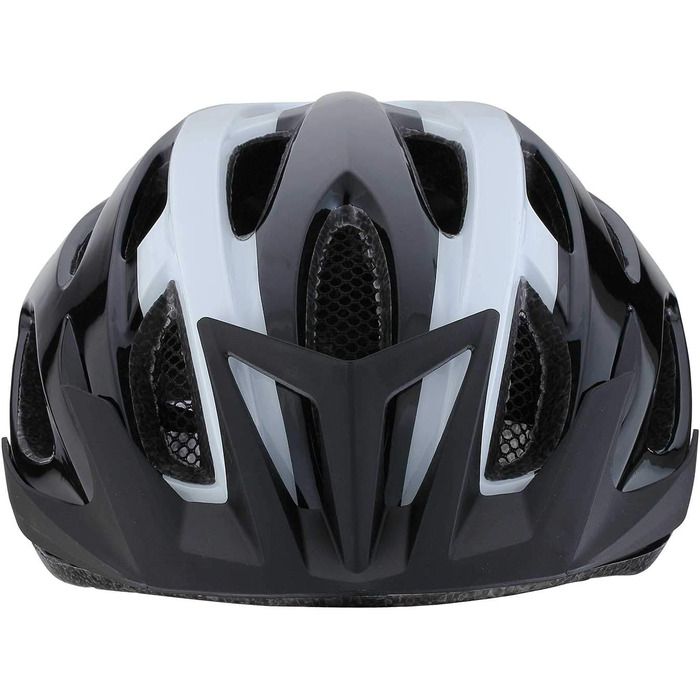 Велосипедний шолом BBB Condor для дорослих, знімний козирок, сітка від комах, MTB і шосе, чорний/білий, розмір M (54-58 см)
