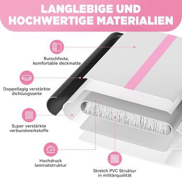 Airtrack мат 3м x 10см з електронасосом 600W для гімнастики, йоги та фітнесу