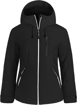 GEYSE Daen: Водонепроникна зимова куртка, сноуборд, снігова куртка, ізольована, з капюшоном, кольори: фіолетовий, помаранчево-фіолетовий (S, чорний)