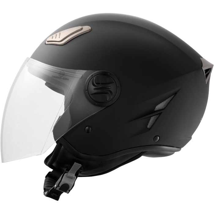 Мотошолом VEVOR 3/4 XL, без бренду, 55-56 см, високощільний ABS, Bluetooth, змінне скло, DOT, для дорослих і підлітків