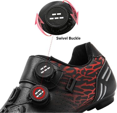 Велосипедні шкарпетки для жінок та чоловіків: MTB, шосе, крос-кантрі. Дихаючі велотуфлі, модель T-730, розмір 48 EU, чорний колір. Без замка.