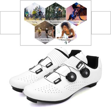 Велосипедні шкарпетки для чоловіків: MTB, шосе, крос-кантрі, кросівки, дихаючі, для занять спортом у приміщенні та на відкритому повітрі. Сумісні з SPD/SPD-SL. Колір: зелений (46 EU, білий).