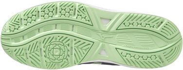 Дитячі кросівки Mizuno Stealth Star 2 Jr для залу, 38 EU, блакитний/техно-зелений, Lolite