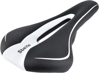 Сідло для гірського велосипеда Robuster (чорно-біле)