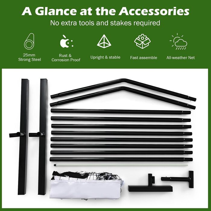 М'яка сітка для піклболу LIFEZEAL, 670 x 92 x 70 см, комплект з сумкою, універсальна для бадмінтону, тенісу, волейболу (внутрішнє та зовнішнє використання)