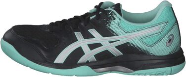 Жіночі волейбольні кросівки ASICS Gelrocket 9, чорний та білий, 44.5 EU