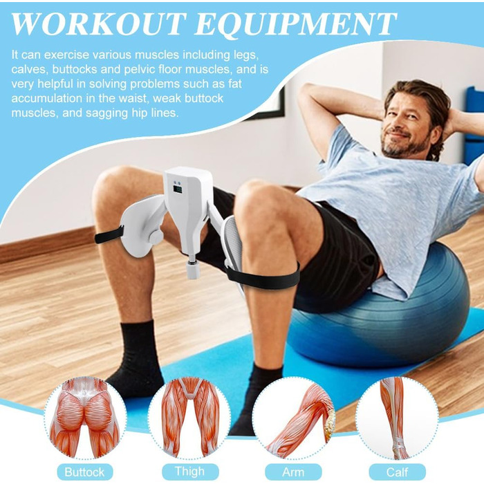 Тренування стегон та внутрішньої поверхні ніг Thigh Master: регульований опір 10.0-35.9 кг, для формування сідниць та зміцнення м'язів тазу