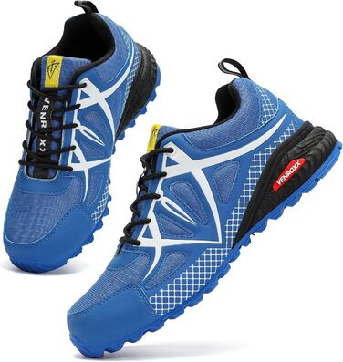 Чоловічі трекінгові кросівки для трейлраннінгу. Легкі, дихаючі, з антиковзкою підошвою. Розміри 39-48, колір блакитний.