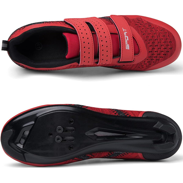 Велотуфлі ULTIANT для їзди в залі та на вулиці, сумісні з Peloton, Look SPD SL Delta, 39.5/40 EU, Rot 4