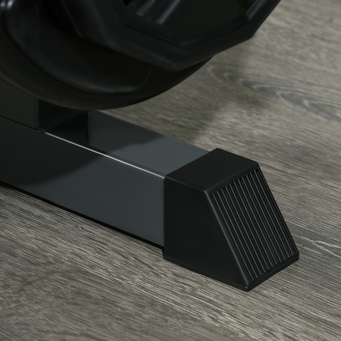 Регульований випрямитель ніг з 32 положеннями, регульованою спинкою та підтримкою стегон, сталевий, сірий/чорний