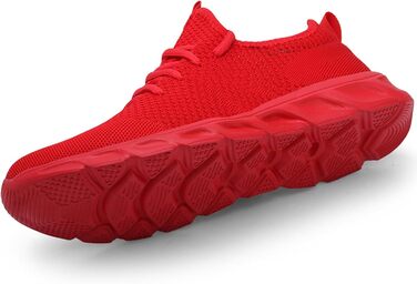 Чоловічі кросівки для ходьби та бігу: дихаючі, легкі, спортивні, для залу та вулиці. Підходять для джогінгу, фітнесу, тенісу. Модель 8058, розмір 43 EU, червоні