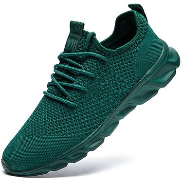 Чоловічі кросівки для бігу та фітнесу Walkingschuhe темно-зелені, 46 EU
