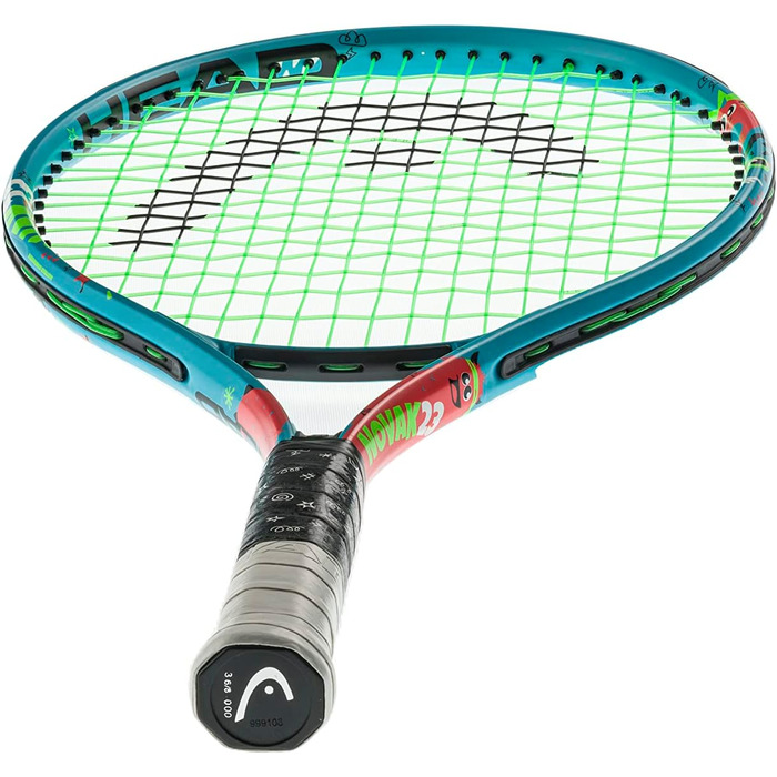 Дитяча тенісна ракетка Head Novak 23, синя, для дітей 6-8 років, розмір ручки 05