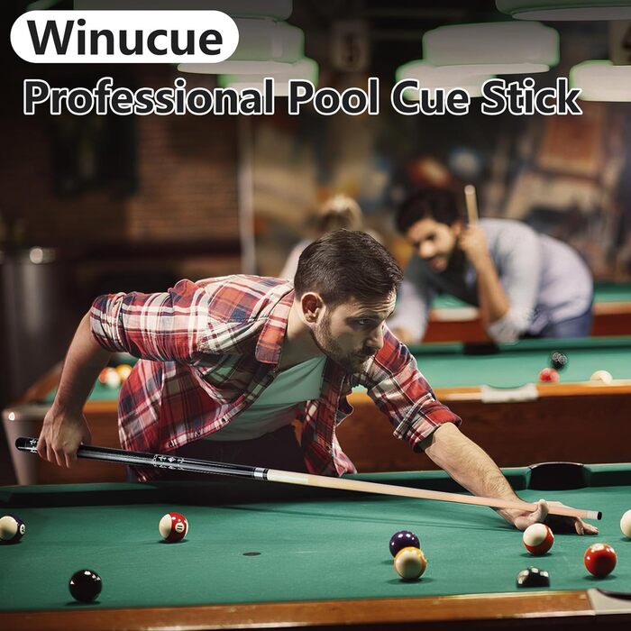 Більярдний кий 18/19/20/21 oz, 58' - професійний кий для більярду, 13mm наконечник, для гри 8/9 куль, чорний 21oz