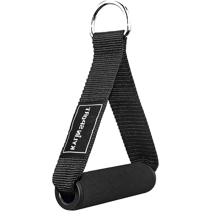 Набір для фітнесу KYLIN SPORT: тренажерні гумки, ручки, фітнес-петля, карабін, силіконовий хват (чорний)