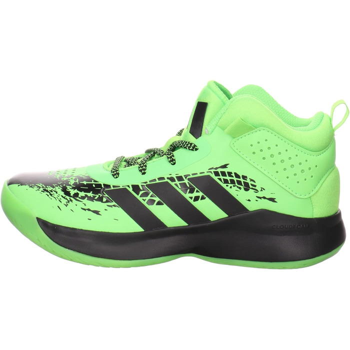 Кросівки баскетбольні adidas Cross Em Up 5 Wide для дітей та дорослих, Team Solar Green/Core Black, 40 EU