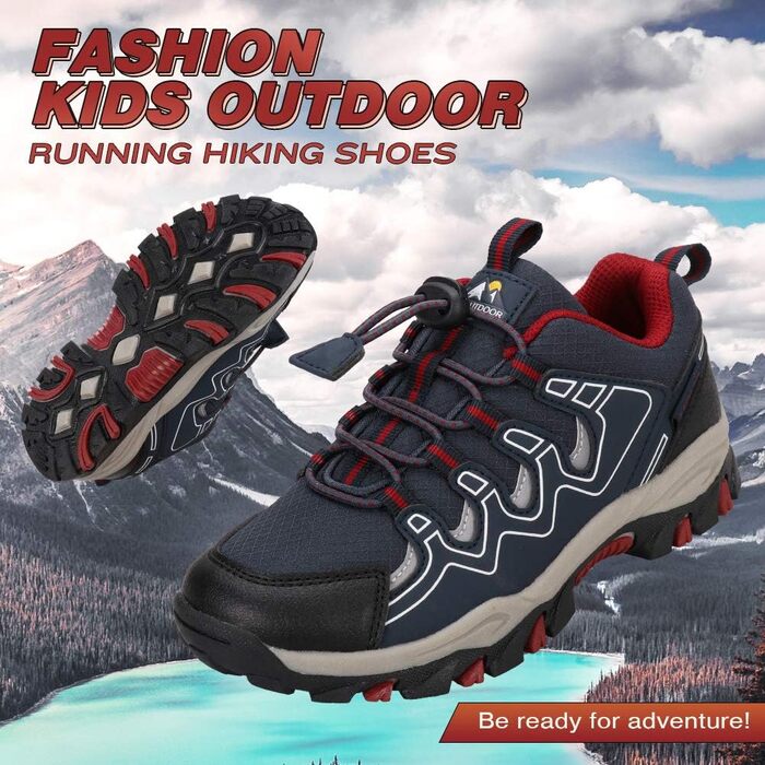 Дитячі трекінгові кросівки UOVO для активного відпочинку, спорту та туризму. Синій колір, розмір 30