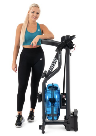 Гребний тренажер Hop-Sport HS-160WR Hydro з водним опором + мат