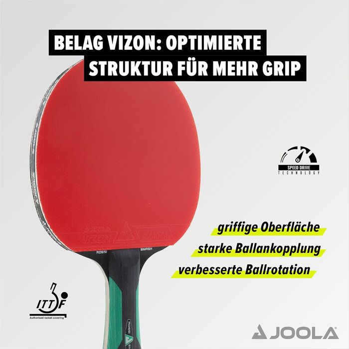 Професійна ракетка для настільного тенісу JOOLA ROSSKOPF з технологією Compwood, ITTF сертифікована, для клубних і професійних гравців