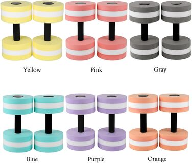 Набір аква-гантелей для фітнесу та аквааеробіки, EVA-піна, для тренувань у басейні