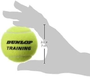 Тенісний м'яч Dunlop Training, жовтий, 60 шт. - для тренувань та коучингу (упаковка 60 шт.)