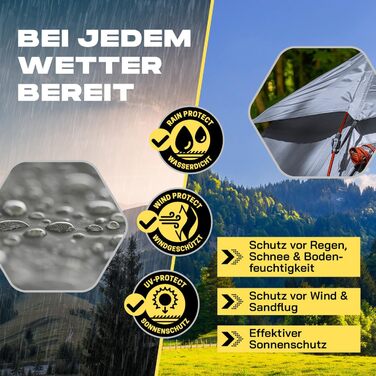 Намет Lumaland Outdoor Pop Up Kuppelzelt для кемпінгу, подорожей та фестивалів (2-3 особи), сірий