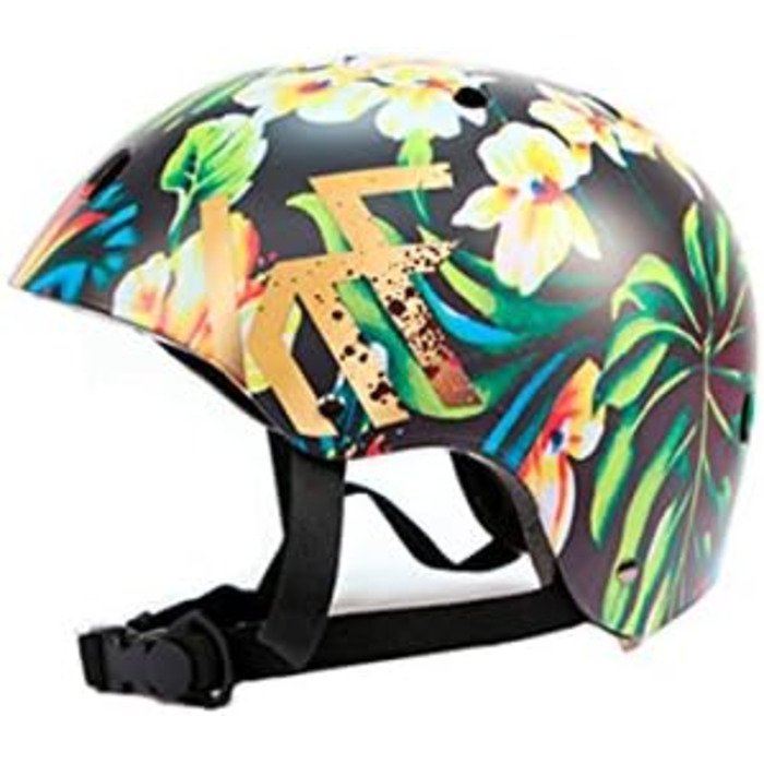 Дитячий мультиспортивний шолом Tropic Flower, захисний, для велосипеду, скейтборду та роликів