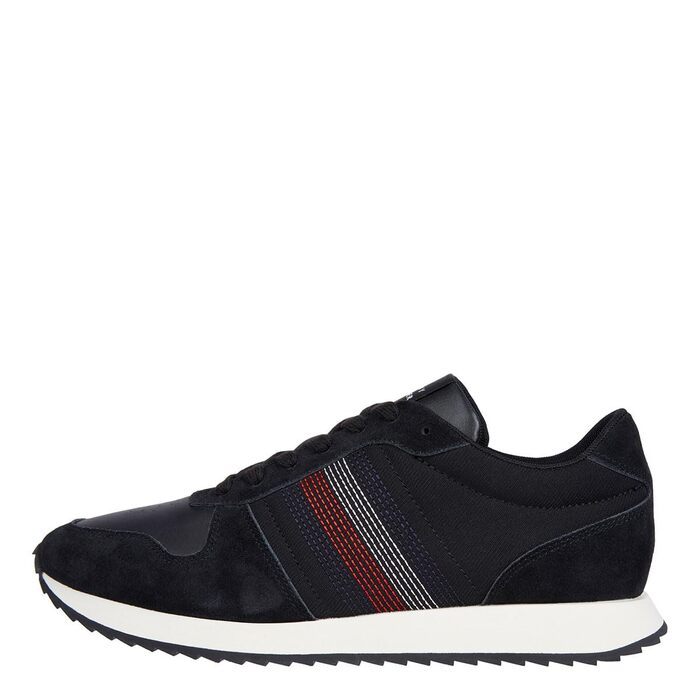 Чоловічі кросівки Tommy Hilfiger Runner Evo Mix Stitch чорні, розмір 44 EU