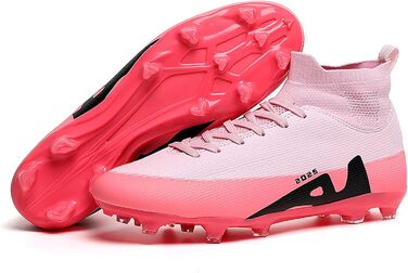 Футбольні черевики для дітей та дорослих: штучний газон, зал, тренування. AG, FG, TF. Розмір 36 EU, рожеві. 2309t Ag
