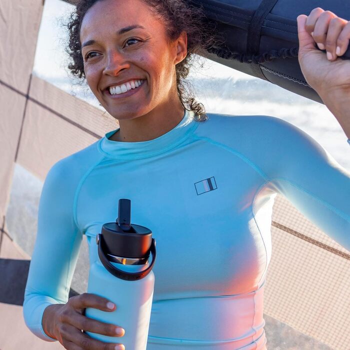 Пляшка для води Hydro Flask з широким горлом, кришка з трубочкою, індиго, 1,2 л