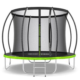 Трамплін ZIPRO Jump Pro 12' (374 см) для дітей - стабільний, з сіткою та драбиною