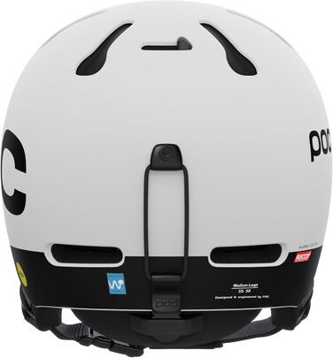 Універсальний лижний та сноубордичний шолом POC Auric Cut BC MIPS, ABS, розмір M-L (55-58 см), матовий білий
