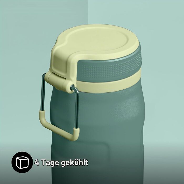 Термос-пляшка STANLEY 1913 IceFlow Bottle Twist Flip 0.47L, сталева вакуумна пляшка для напоїв (Shale)