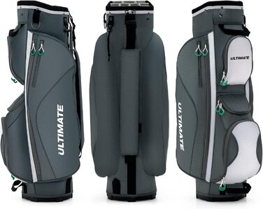 Сумка для гольфу GOPLUS, легка дорожня сумка з 14 відділеннями, 7 кишенями на блискавці, кишеня для цінних речей, кишеня-холодильник, регульований плечовий ремінь, водонепроникна накидка та тримач для парасольки, для зберігання та перенесення гольф-клубу