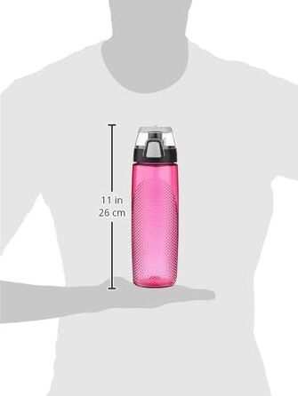 Пляшка для води THERMOS Tritan з лічильником, 680 мл, магента