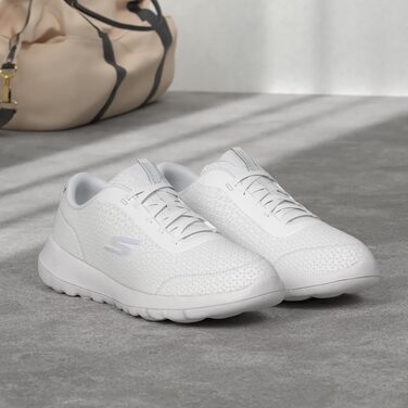 Жіночі кросівки Skechers Go Walk Joy Ecstatic, білі з синім, розмір 37 EU