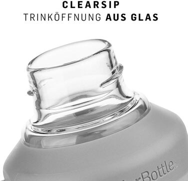 Скляна пляшка BlenderBottle Mantra з носиком та BlenderBall, для йоги, води та протеїну, BPA Free, 600 мл, фіолетова