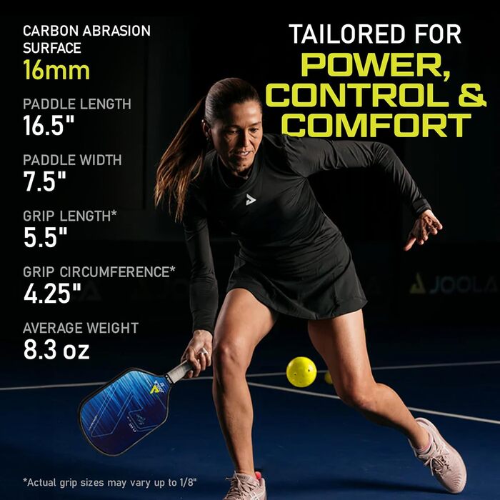 Ракетка для піклболу JOOLA Ben Johns Hyperion CFS/CAS – схвалена USAPA, для турнірів, Hyperion CAS 16