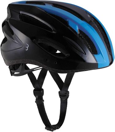 Велошолом BBB Cycling Condor для дорослих, унісекс, чорний/синій, розмір M (54-58 см), знімний візор, сітка від комах, для MTB і шосе