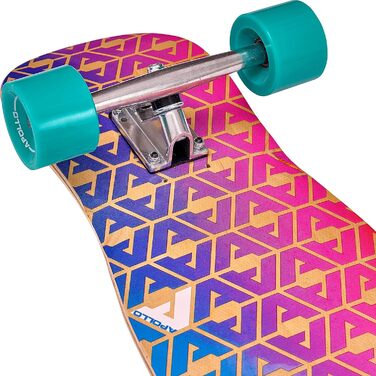 Лонгборд Apollo Dancer 46x9,5 дюймів з підшипниками ABEC 9, стильний круїзер для денсингу, трюків, для професіоналів і новачків
