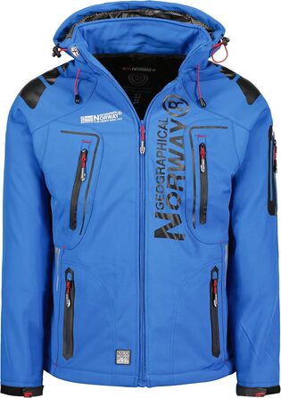 Чоловічий теплий халат Geographical Norway Tangata Herren, червоний (S, Königsblau Schwarz)