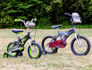 Дитячий велосипед Huffy Star Wars Grogu 12 дюймів, чорний/зелений, 30,5 см