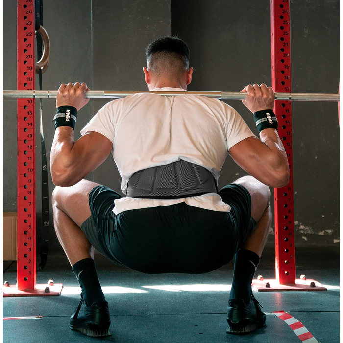 Пояс для важкої атлетики Roar®: для тренувань у залі, пауерліфтингу, кросфіту, чоловічий та жіночий, сірий, XS