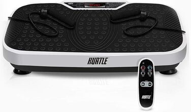 Вібраційна платформа Hurtle HURVBTR36 для фітнесу з еспандерами і пультом — тренажер для всього тіла, швидке схуднення, легке транспортування