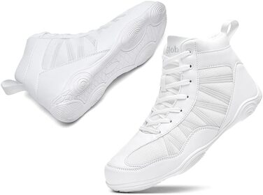 Боксерські черевики чоловічі хай-топ, унісекс, для занять боксом та єдиноборствами (46 EU, білі)