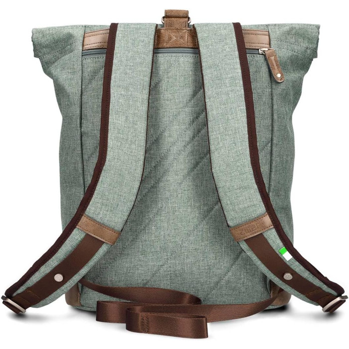 Рюкзак Zwei Olli O24 Rolltop 15 л, водостійкий, міцний, у стилі канвас, для школи та ноутбука, підходить для підлітків, жінок і чоловіків