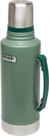 Термос Stanley Classic Legendary 1 л - Зберігає тепло/холод 24 год - Миється в посудомийній машині - Кришка-чашка - Без BPA - Нержавіюча сталь