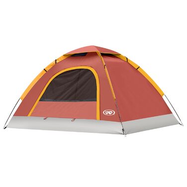 Намет кемпінговий Campingzelt 2/3/4/6 місць, купольний, легкий у встановленні для кемпінгу, пляжу та походів, портативний, червоний (Getaway Solids)